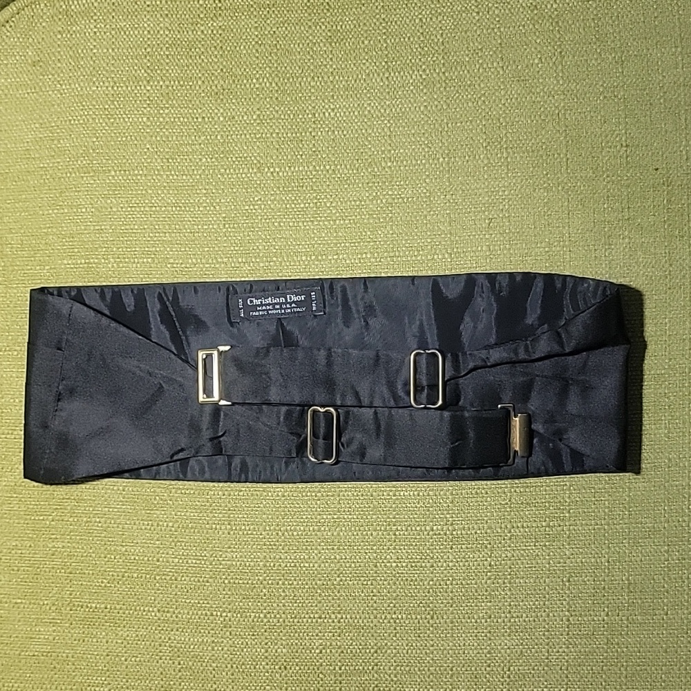 Christian Dior Mens Silk Cummerbund - Picture 4 of 12